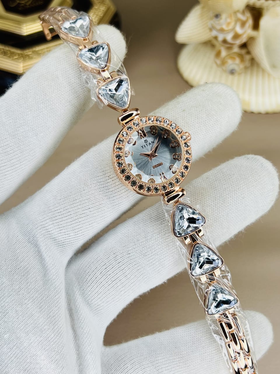 Women’s Titn Luxury Diamond Watch (Random Color Combo) - Image 3